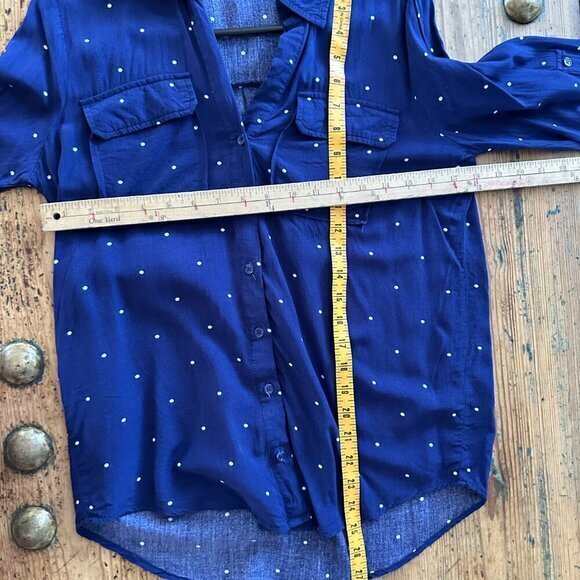 Milk &amp; Honey Blue Blouse Size‎ Small - Picture 4 of 7